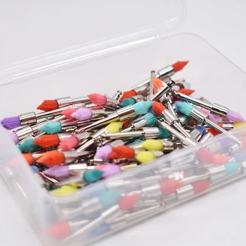 100 pz/scatola Usa E Getta Lucidatore Dentale Setole di Nylo...