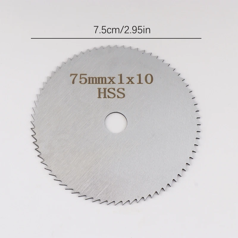 1 szt. 3-calowa tarcza tnąca 75 mm Mini brzeszczot do piły tarczowej do drewna, plastiku, metalu, obrotowe narzędzia tnące 72 zęby — zdjęcie 6