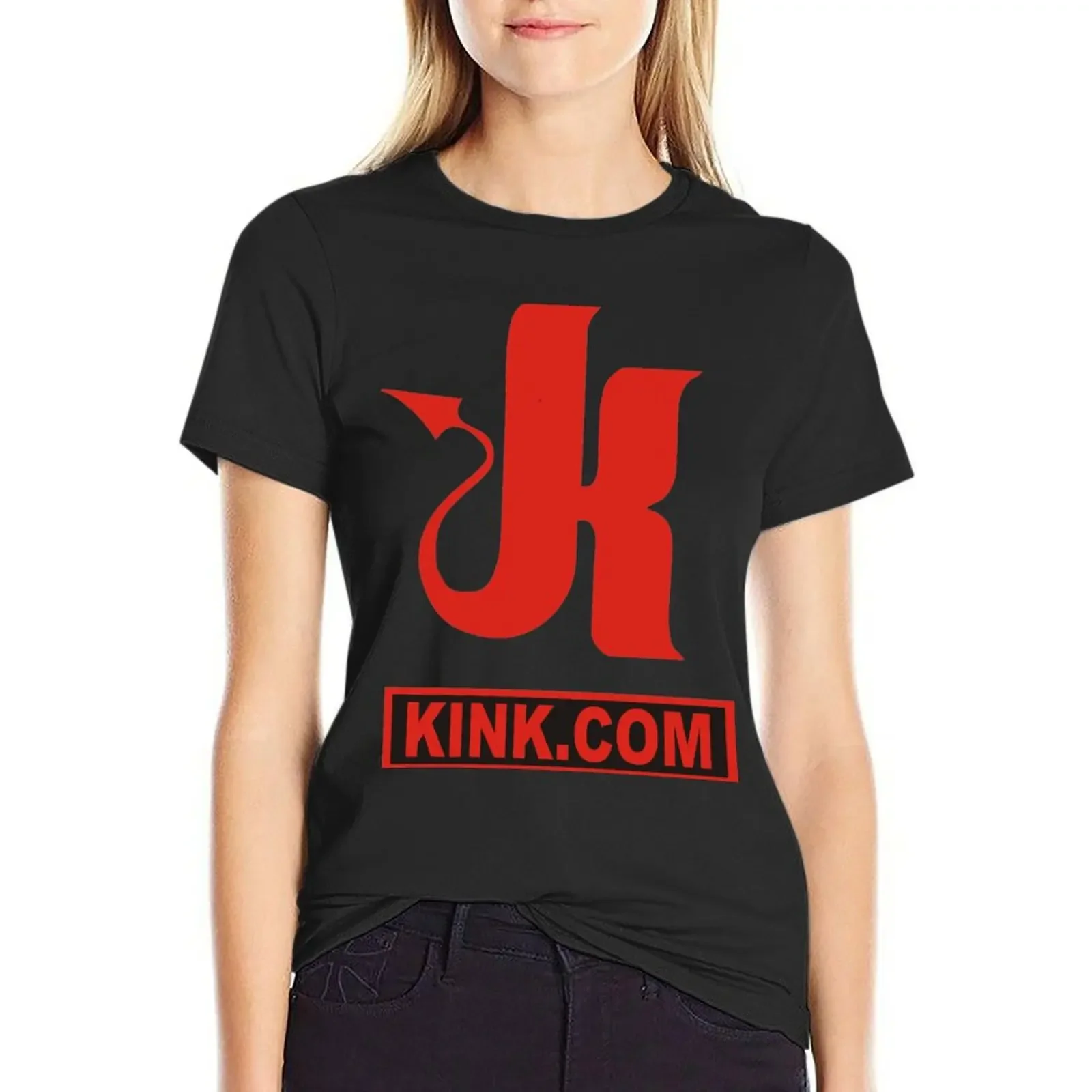 

Yes Sir KINK T-Shirt tees animal prinfor plus size tops Aesthetic clothing workout shirts for Women