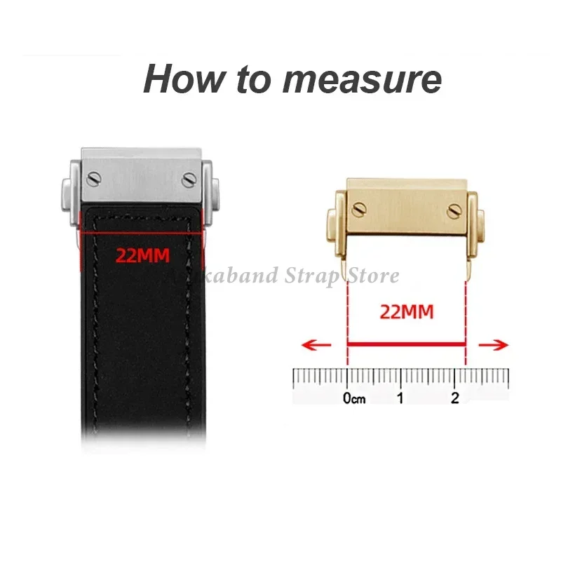 Solid Stainless Steel Buckle 20 22mm for Hublot Big Bang Men Women Leather WatchBand Matel Folding Buckle Accessories with Tool