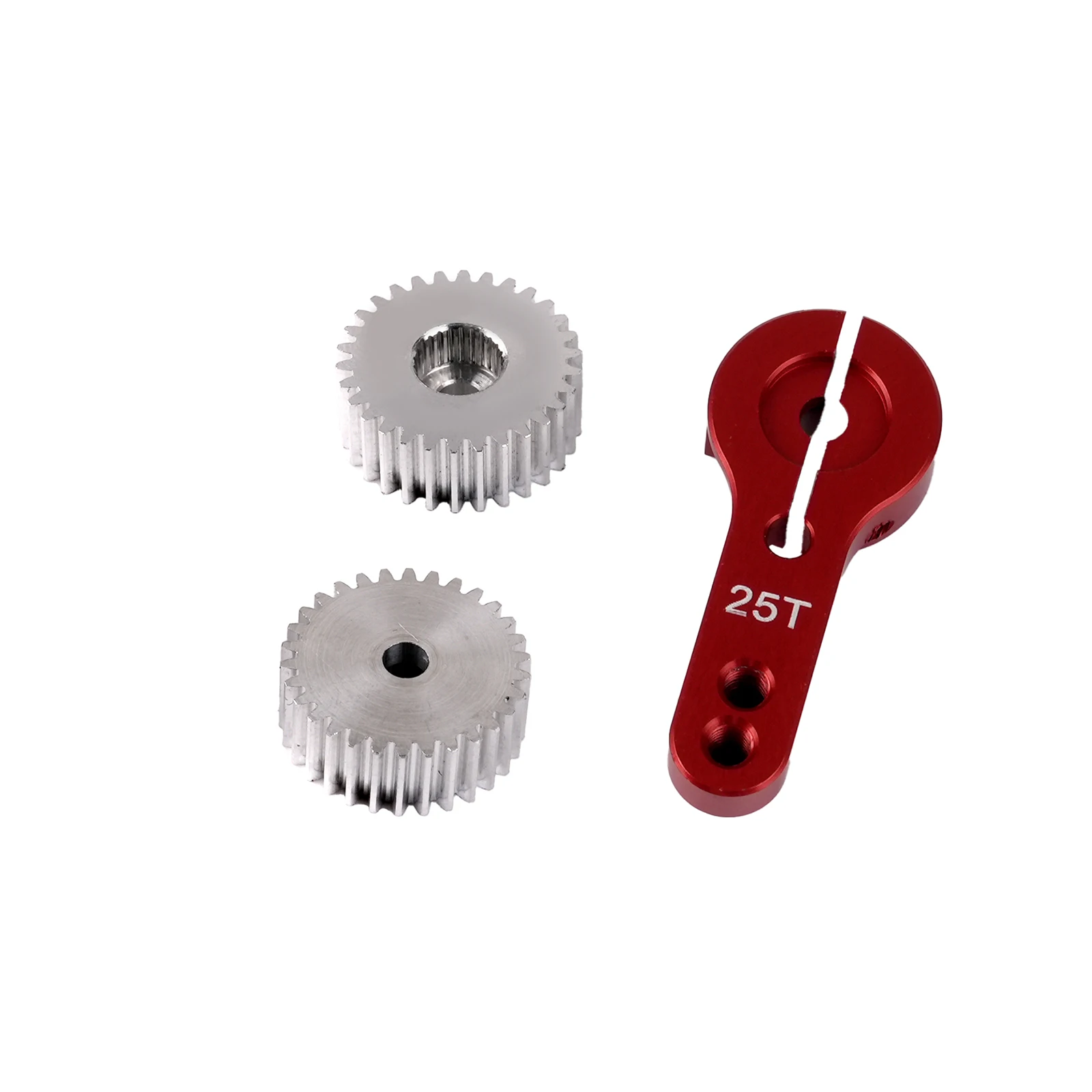 Cylindrical Gear 0.5M-25T Carbon Steel Metal Material Gear Wheel For All Standard 25T Servos Motor Tranmission Parts 25 30 Teeth