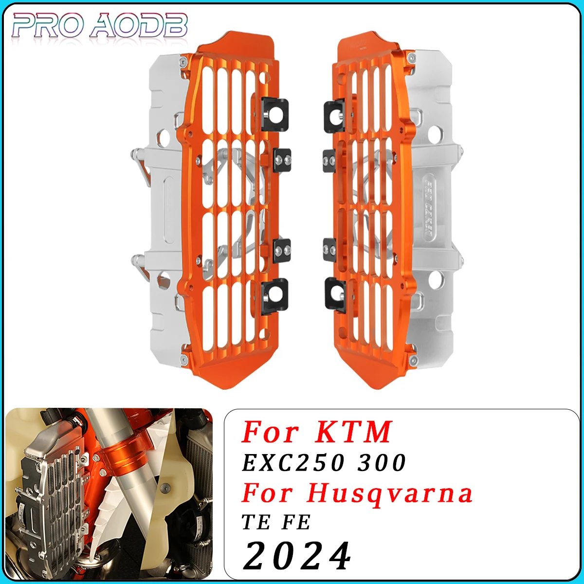 

Защитная крышка для решетки радиатора для мотокросса для KTM 250EXC 300EXC EXC 250 300 Six Days для Husqvarna TE FE 250 300 350 2024