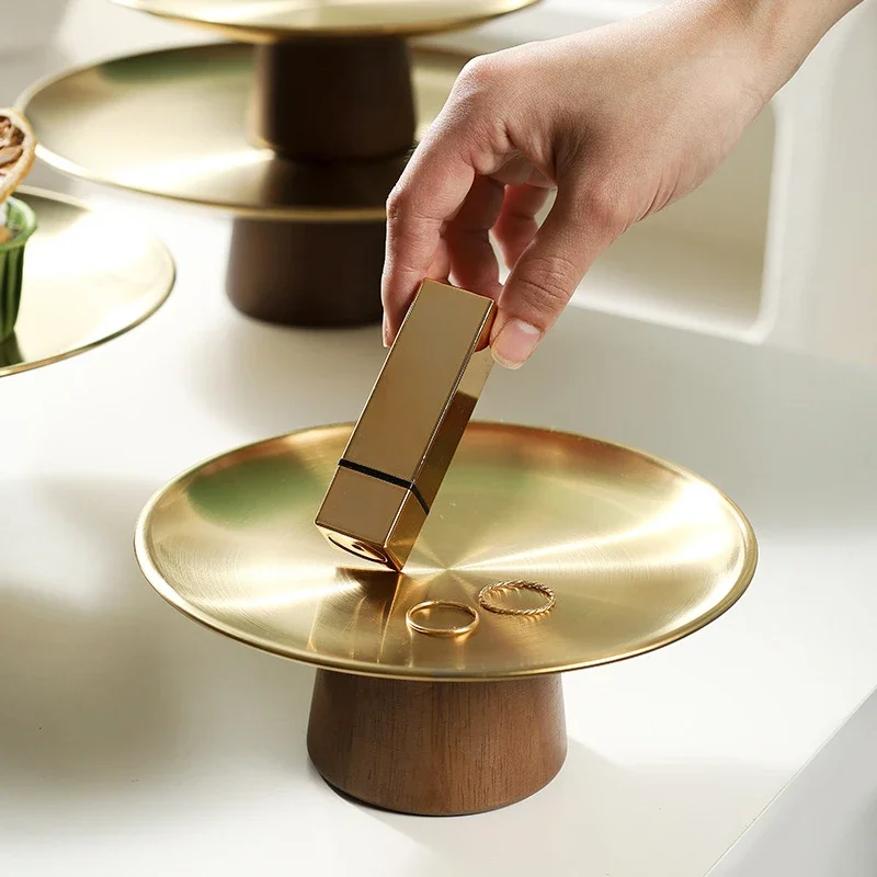 

Поднос для фруктов, поднос из нержавеющей стали, кухонные подносы для хранения и организации подачи еды, декоративное украшение для сервировки чая и десерта