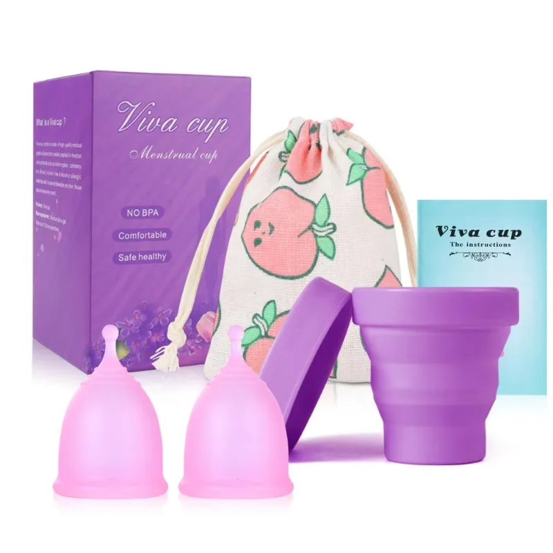 

Silicone Menstrual Cup Medical Grade Sterilizer Feminine Hygiene Menstrual Cup Sterilizing Menstrual Period Cup for Women Lady
