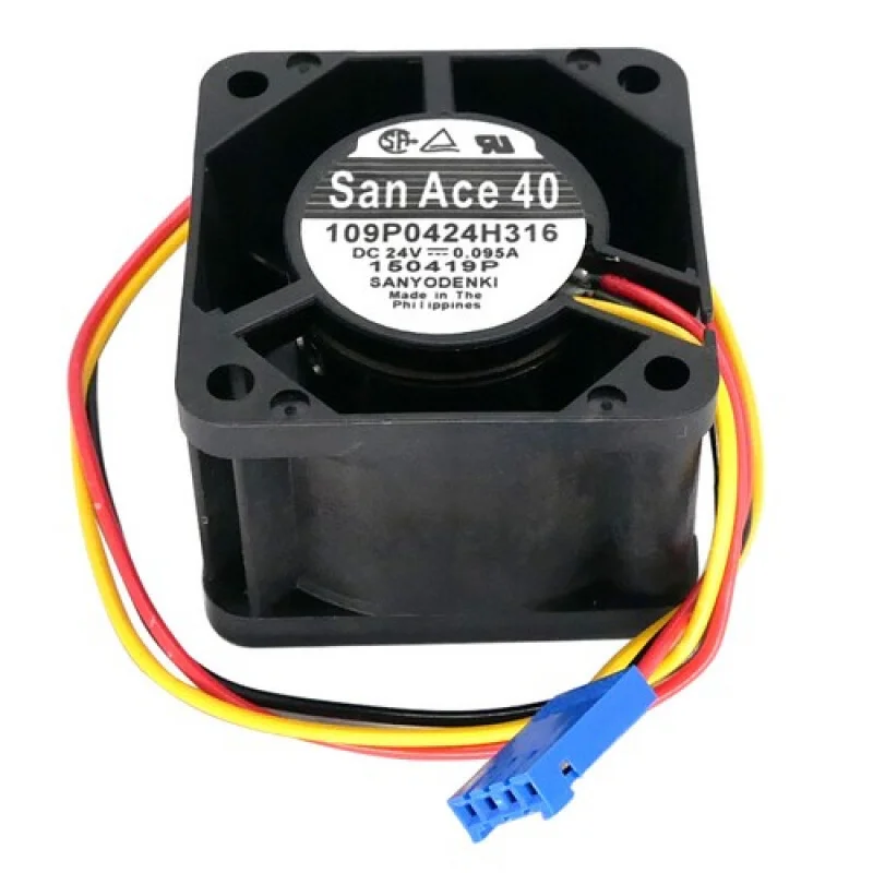 L Leiser Lüfter für SANYO 109P0424H316 40x40x28mm 24V 0,095A