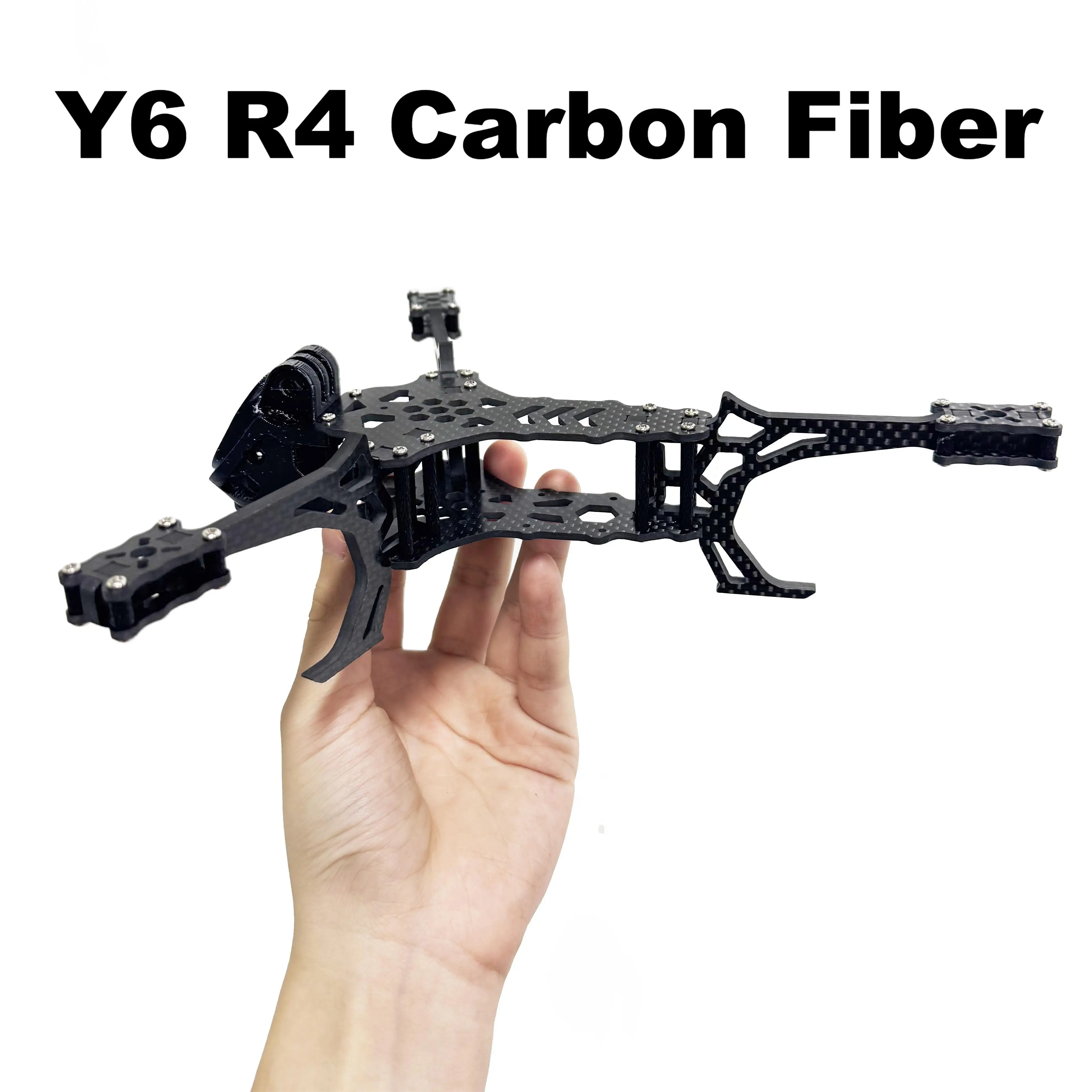 

Y6R4 4inch FPV Drone Frame Kit Carbon Fiber Racing Drone Quadcopter Freestyle INAV Beatflight F722 Ardupilot PX4 Flight Control