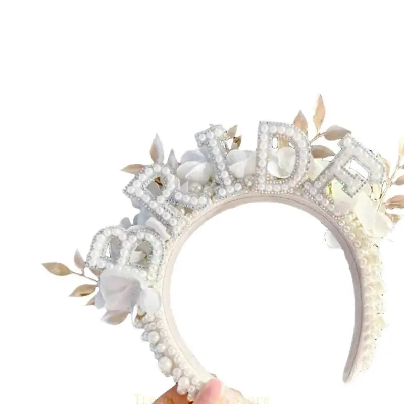 

N5KB Bridal Shower Deash Hair Jewelry Jewelry Women Bachelorettes Party Bridetobe Headwear