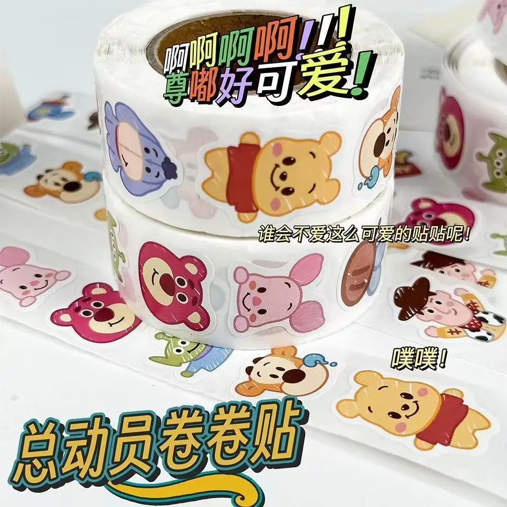 500 Uds. Pegatinas bonitas de historia de Anime de Disney Buzz Lightyear Woody calcomanías DIY portátil teléfono álbum de recortes pegatinas de dibujos animados, kawaii