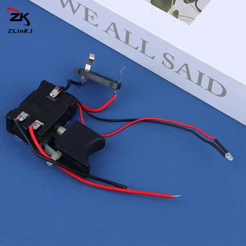 1Pcs Electric Drill Dustproof Speed Control Push Button Trigger Switch DC Cordless Drill Switch