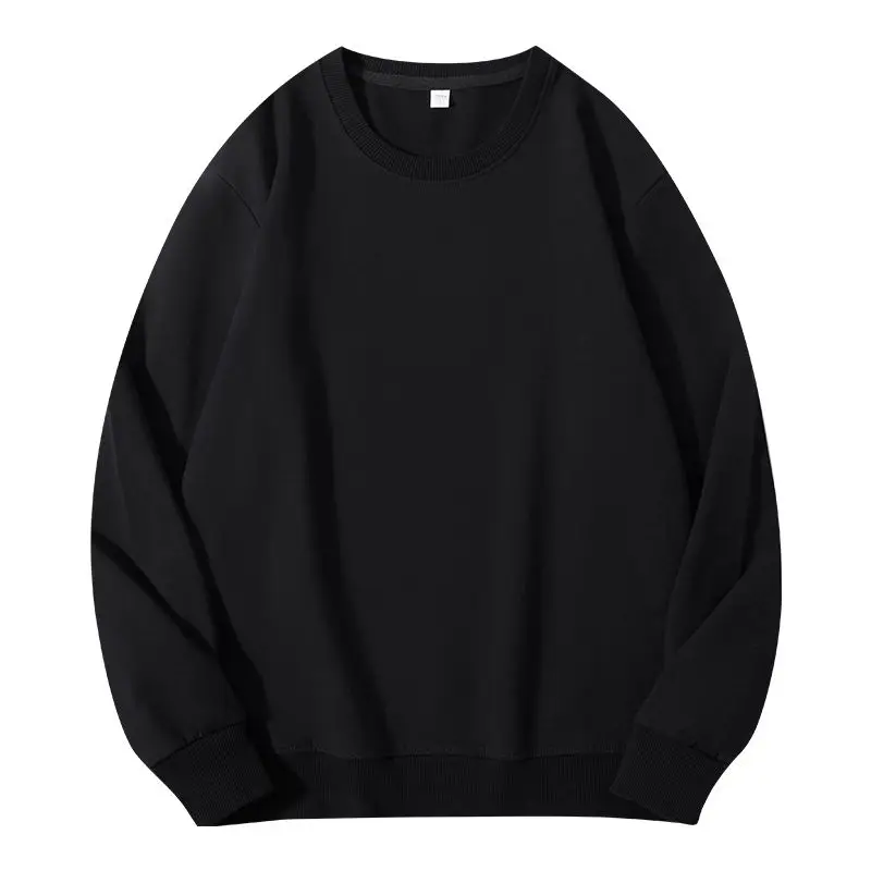 Sudadera de gran tamaño verde menta para mujer, Tops básicos de manga larga, jerséis holgados de color rosa para novio, sudaderas para mujer sin capucha de algodón