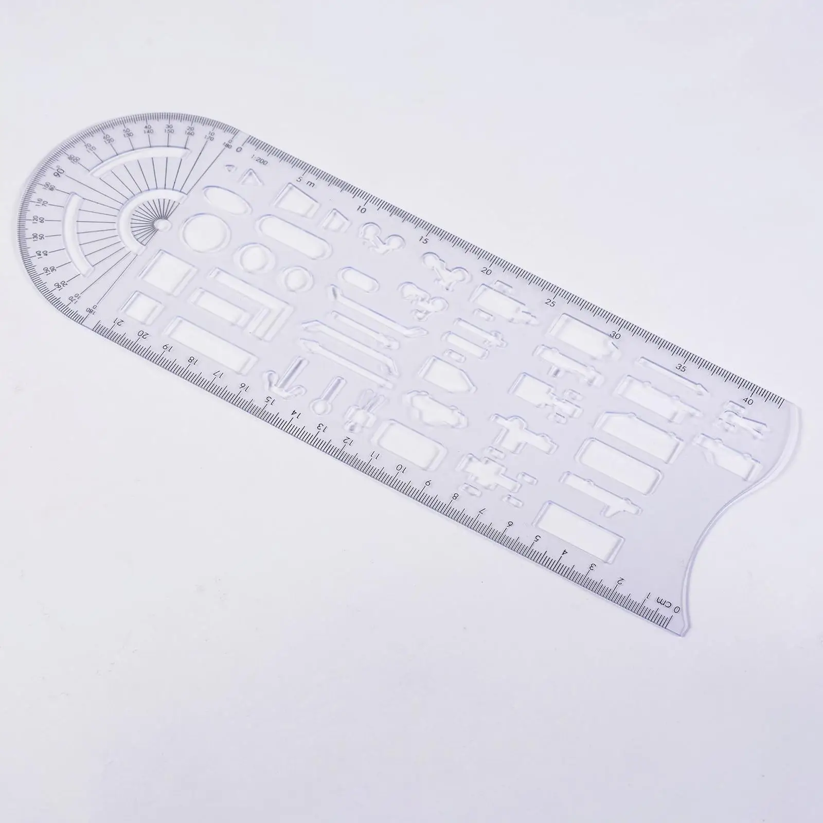 Geometric Drawing Ruler Accident Symbols Drawing Template Measuring Tool Office Draft Ruler Stencils Accessories