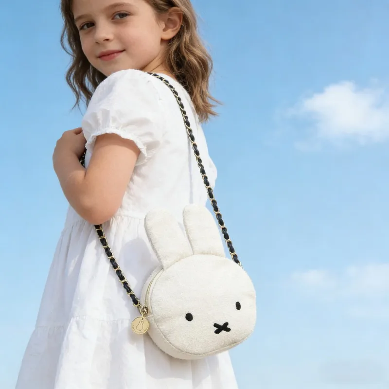 

Горячая мультяшная серия Miffy, сумка через плечо с цепочкой, креативная изысканная портативная женская сумка для мобильного телефона, подарок на день рождения