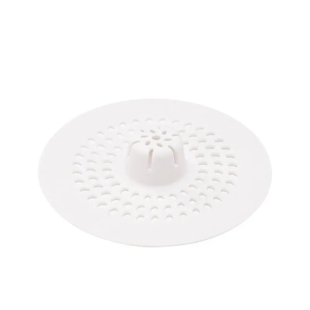 

Anti-blocking Hair Kitchen Sink Filter Round Lightweight Sink Strainer Silicone Stain Resistant Floor Drain Mat Bathroom