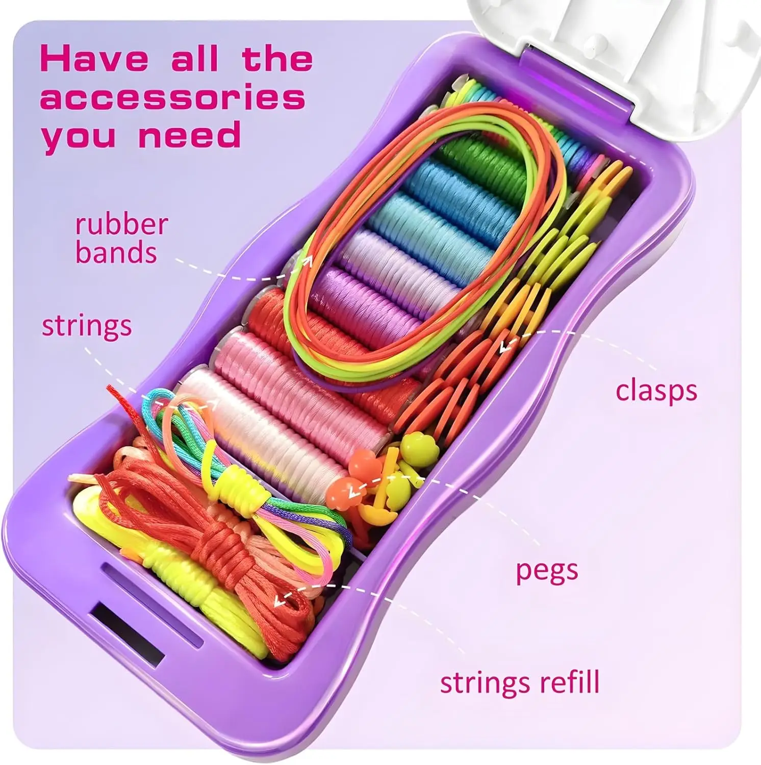 أطفال صنع المجوهرات بسط سوار كيت الإبداع شعبية سوار سلسلة صنع مجموعات الالعاب سلسلة شعبية هدية عيد ميلاد