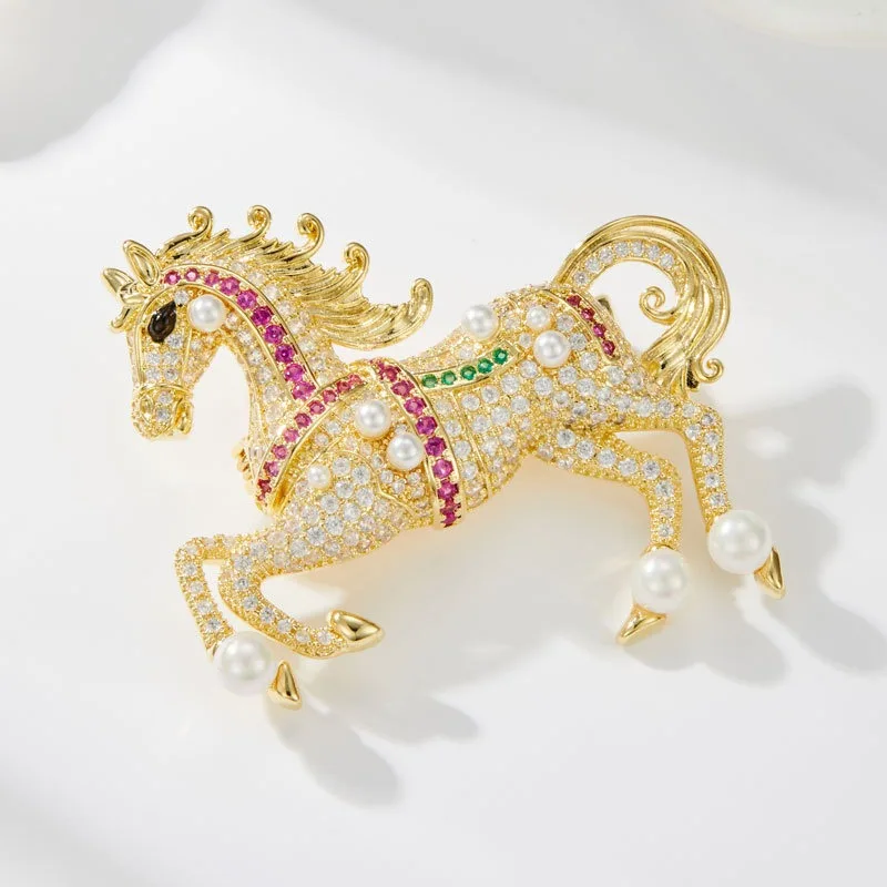 Zodiac Horse Brooch…