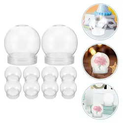 Candy Jar With Lid Globe With Lid Clear Cookie Container Home Storage Box Empty Christmas Ball Multi-Functional Jewelry Storage