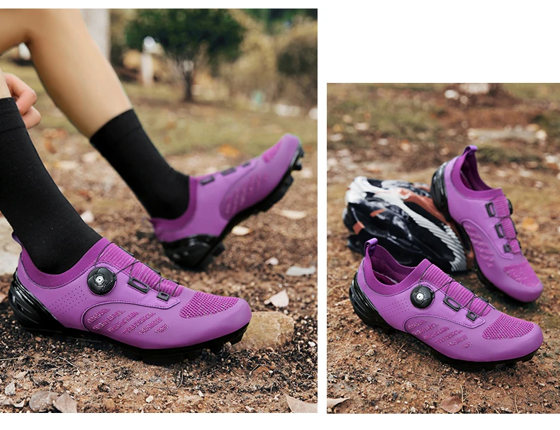 Professionelle SPD Cleat MTB Fahrradschuhe für Herren und Damen, atmungsaktiv, verschleißfest, rutschfest, leicht, Speed Dirt Mountainbike-Schuhe – Detail 26