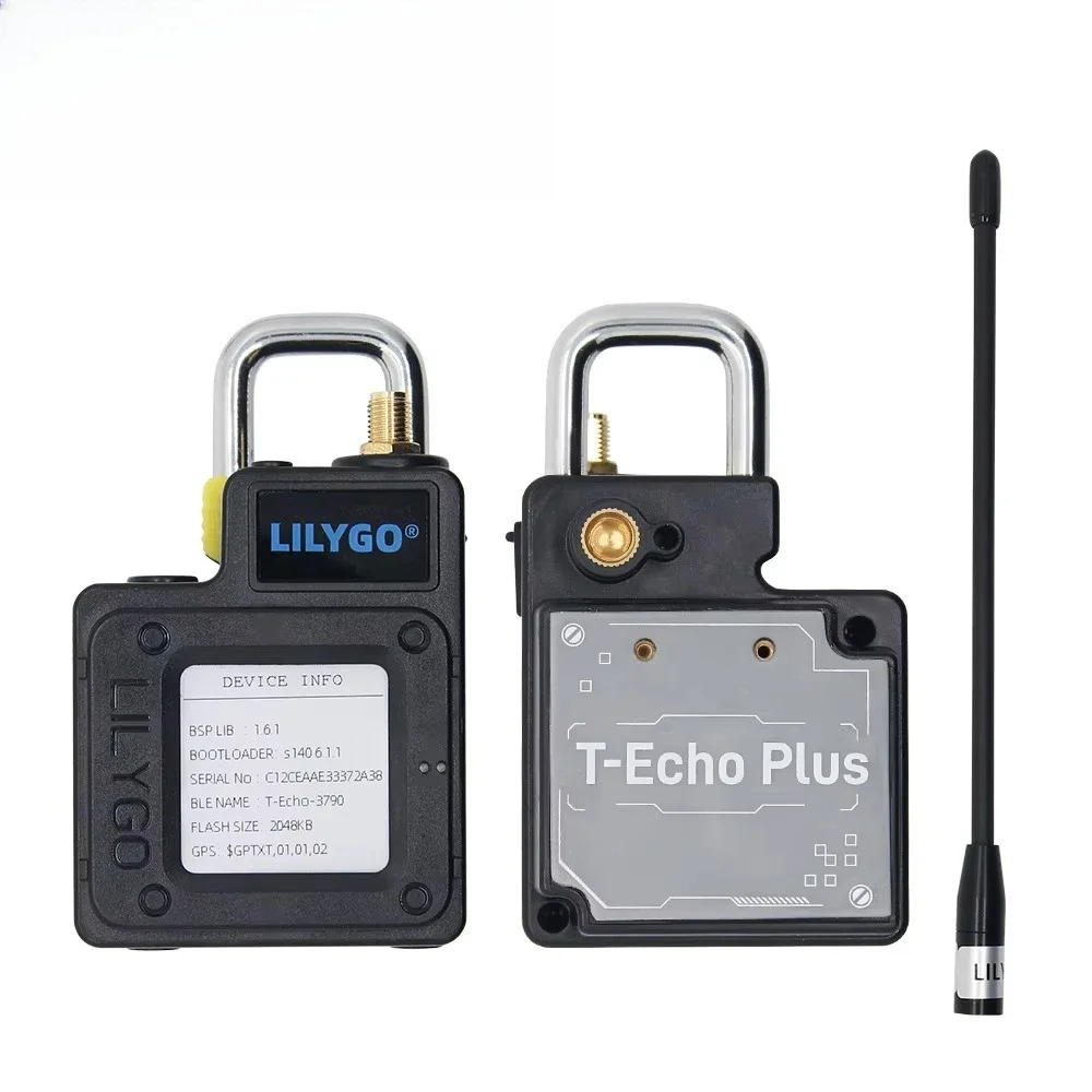 AvaCoreLILYGO® T-Echo PLUS NRF52840 LoRa SX1262 433/868/915MHz Wireless Module GPS 1.54 E-Paper BME280 With 2400mAh Battery For