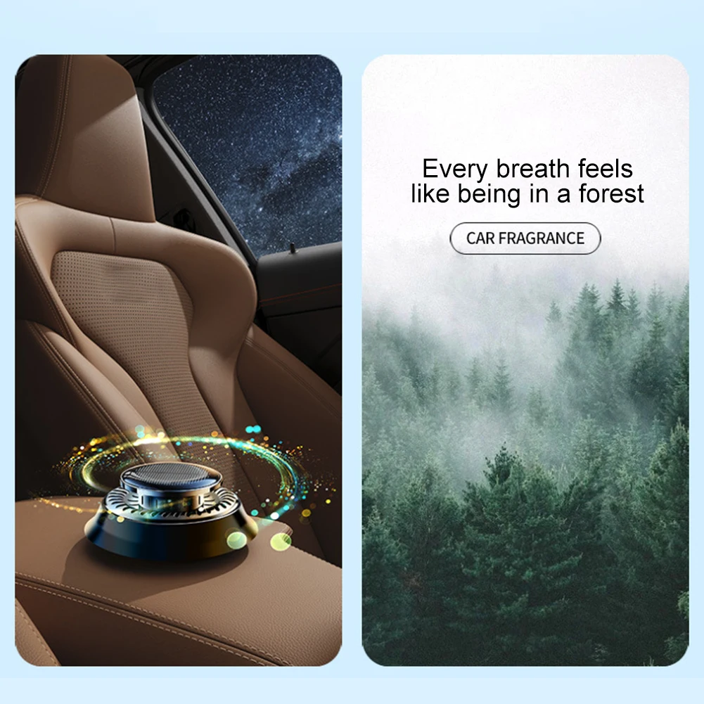 Solar Car Fragrance Diffuser Long Lasting Rotating Car Aromatherapy Car Essential Oils Diffusers Deodorizing Automobiles Parts