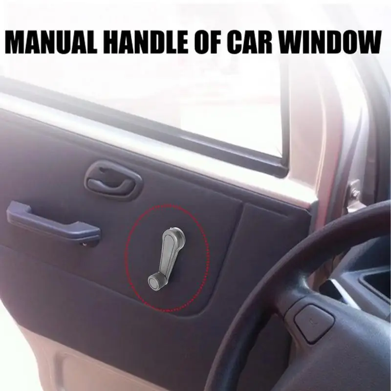 Car Door Window Handle Car Window Connect Winder Handle Car Window Crank Automotive Replacement Riser Handle Easy Installation