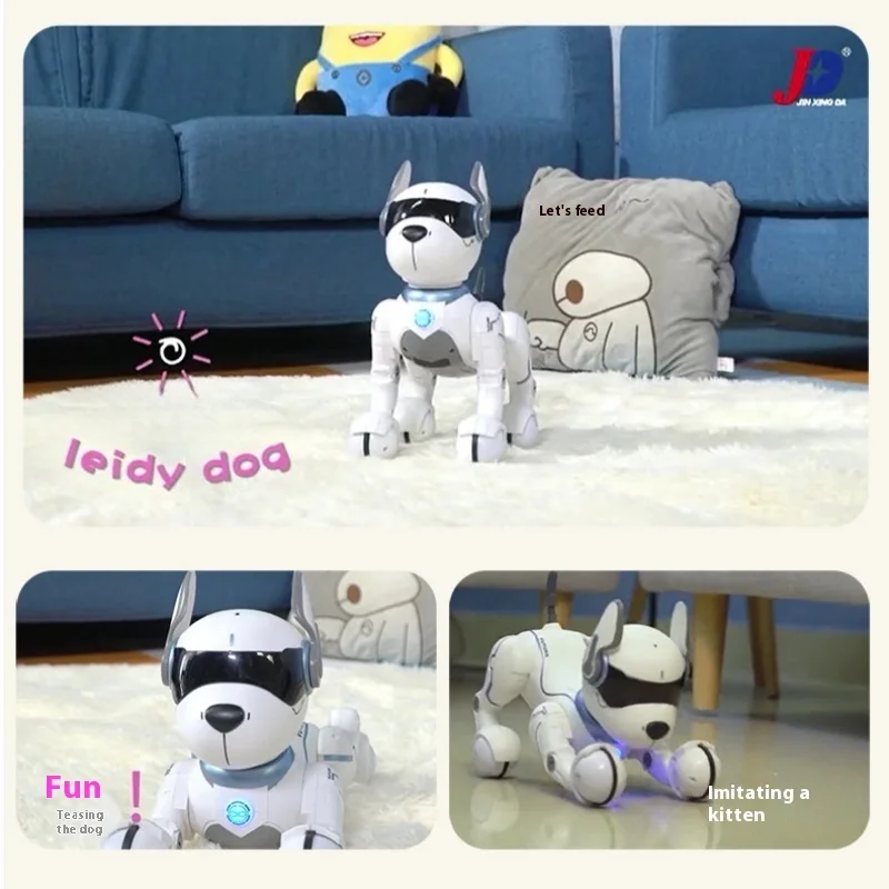 子供のためのインテリジェントなロボット犬,プログラミングシミュレーション,電気玩具,音声制御,理想的なギフト