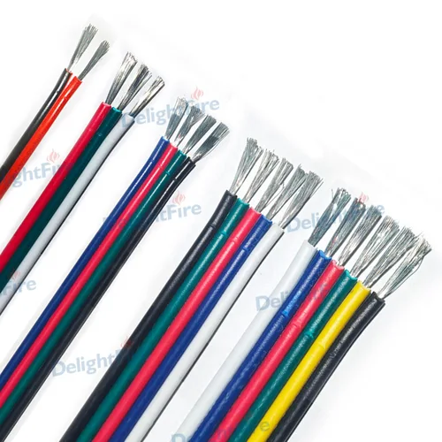 Cable eléctrico de 2 3 5 6 4 pines 22 20 18AWG, Cable de cobre estañado de PVC, Cable eléctrico para tira de LED, altavoz, ventilador, luces, Panel Solar DIY