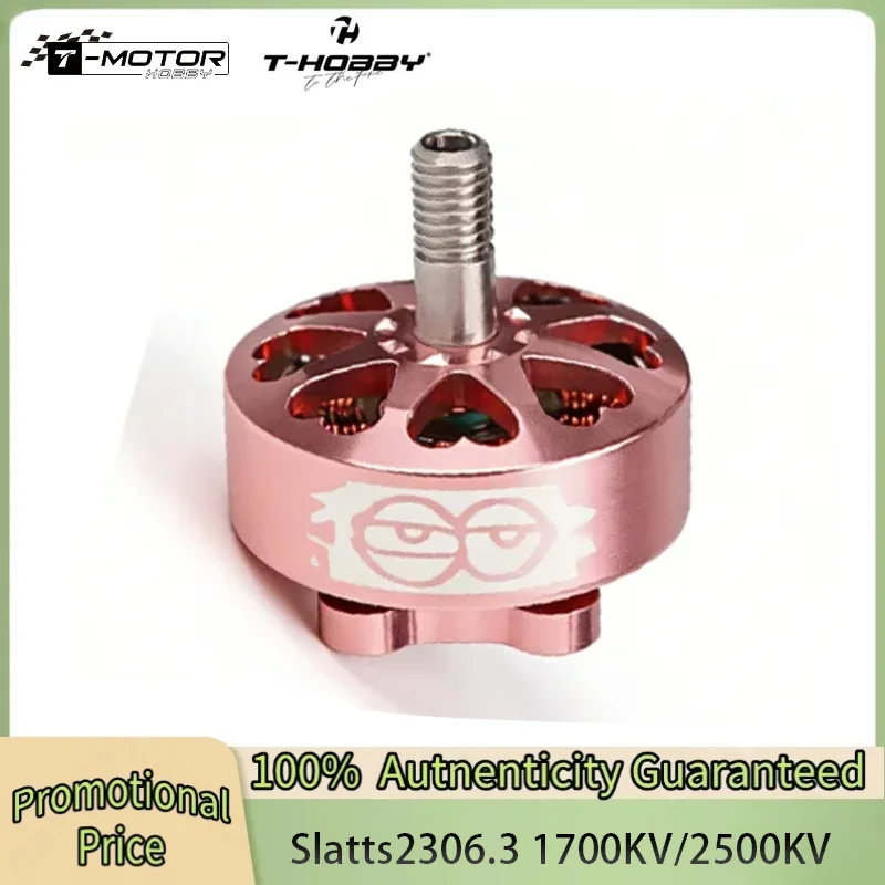 

T-HOBBY T-MOTOR FPV X Slattfpv Co-branded BrushlessFreestyle Motor 2306.3-1700KV/2500KV-Grey/Pink