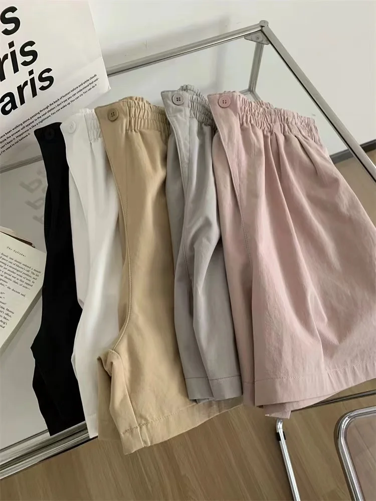 Hoge Taille Sport Orts Vrouwen Zomer Dunne Grote Maat Casual Losse Ontwerp Wijde Pijpen Broek Bovenkleding Katoenmix Pendelen Sle