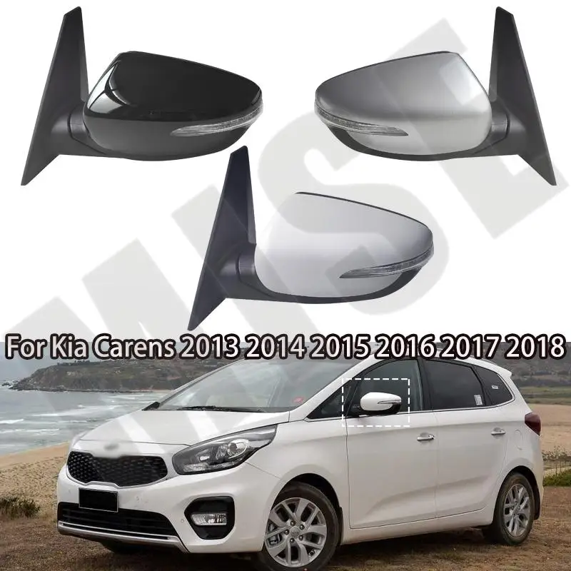 

7/8 Wire Auto Side Mirror Rearview Mirror Assembly For Kia Carens 2013-2018 Car Exterior Mirrors with Electric Folding Heating