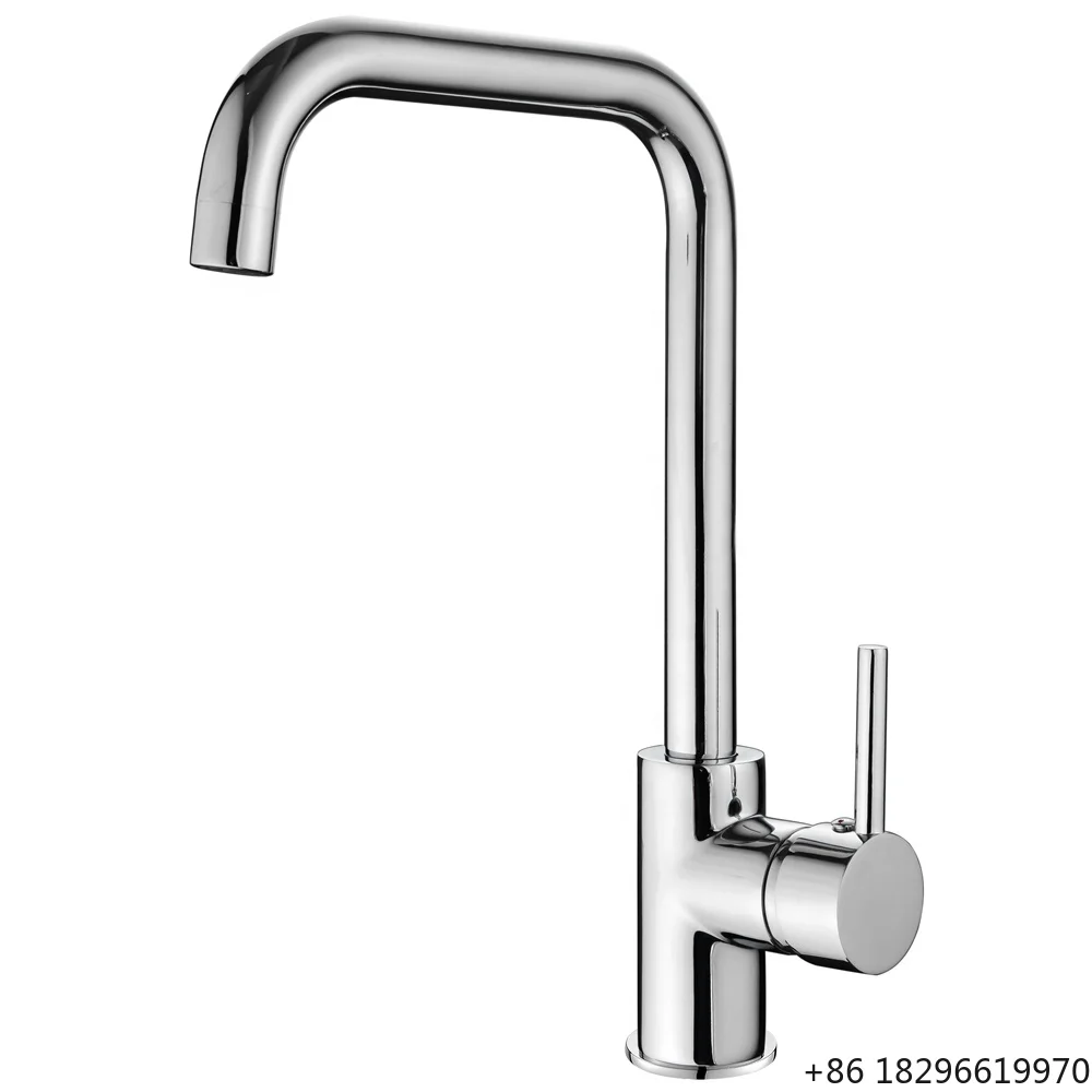

High Quality Brass Hot Cold Single Handle Deck Mounted Sink Mixer Tap Kitchen Faucet