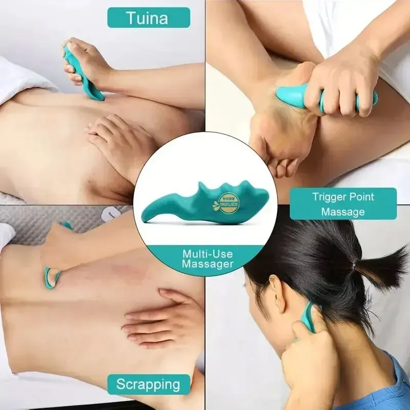 The Green Mini Thumb Massager Is Perfect for a Small Range Full Body Massage of the Original Point of Acupressure Fascia Muscle