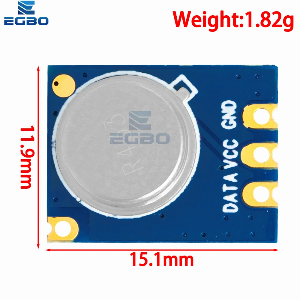 EGBO 1Set 433MHz 100 Meters Wireless Module Kit ASK Transmitter STX882 + ASK Receiver SRX882 + 2Pcs Copper Spring Antenna