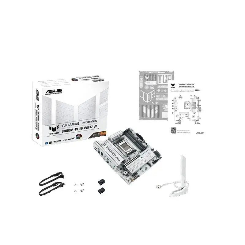ASUS New TUF GAMING B850M PLUS WIFI7 W AMD B850  Micro-ATX  Supports up to 9000 series Ryzen Socket AM5 DDR5 Motherboard