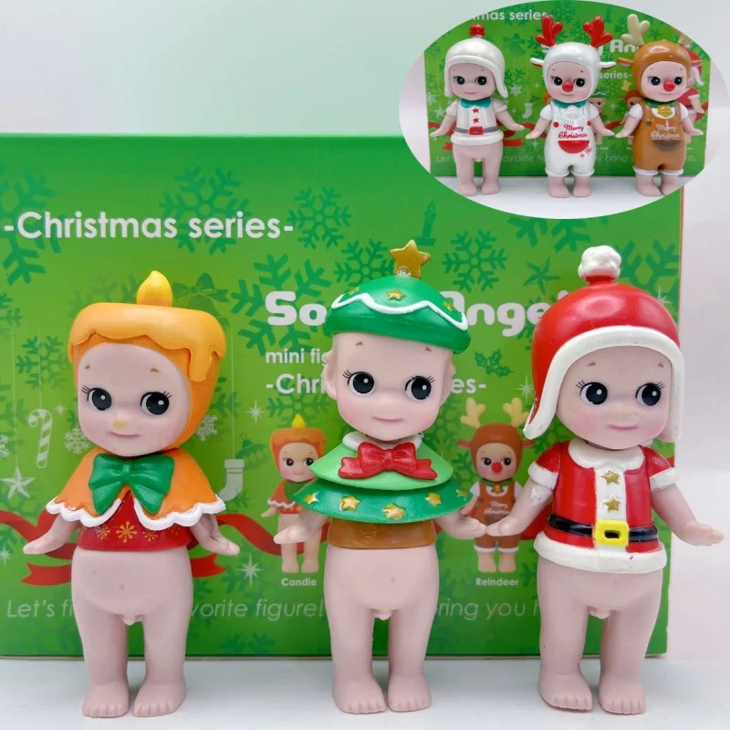 Hot New Sonny Angel Blind Box Christmas Series Mini Anime Figurki Model Ozdoba Dzieci Xmas Prezent Urodzinowy Jakość Replika 1:1