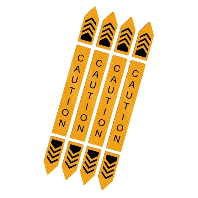 ملصقات باب السيارة العاكسة تحذير من السلامة الليلية والوقاية من الاصطدام