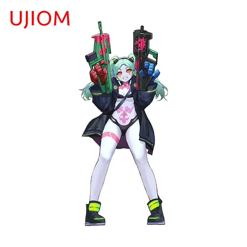 UJIOM Cool Girl Wall Sticker Beautiful Rebecca Personality Eye Catching Edgy Decal Scratch Proof Kitchen Cupboard Decoration
