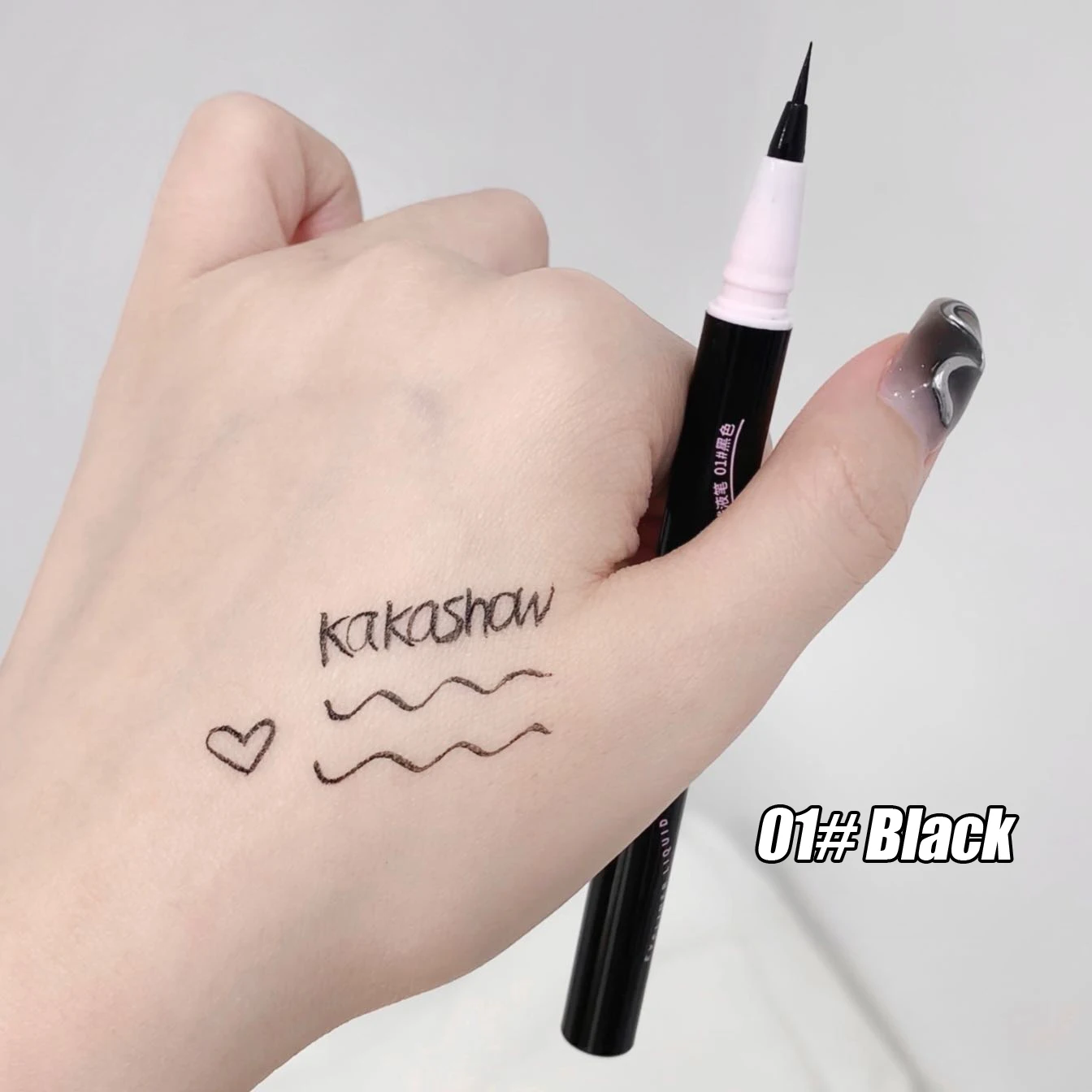 0.05mm Eyeliner Liquid Pen Matte Smooth Quick Dry Waterproof Ultra-thin Eyeliner Lower Eyelash Pen Non Smudging Korean Makeup
