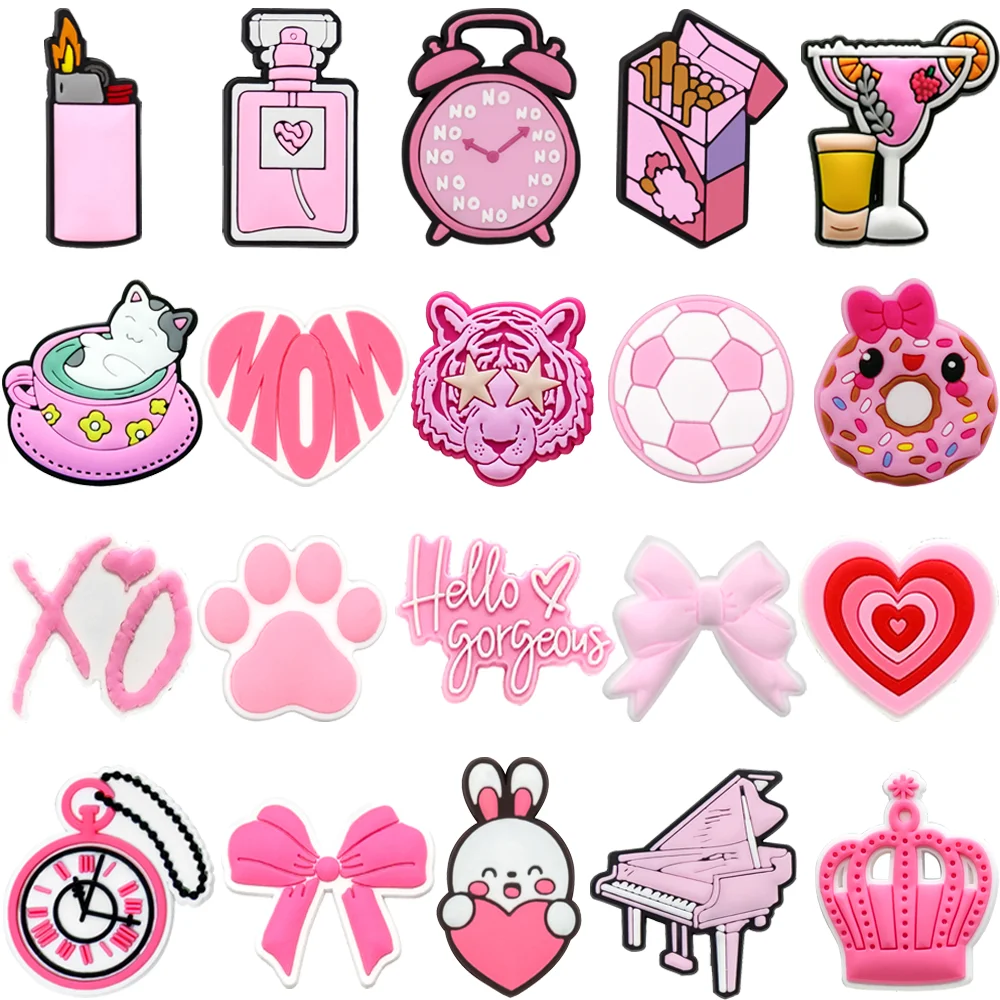 Новые-розовые-летние-украшения-для-обуви-1-20-шт-розовые-булавки-бантики-с-ароматом-для-декора-обуви-пряжки-сердечки-для-сандалий-и-сабо