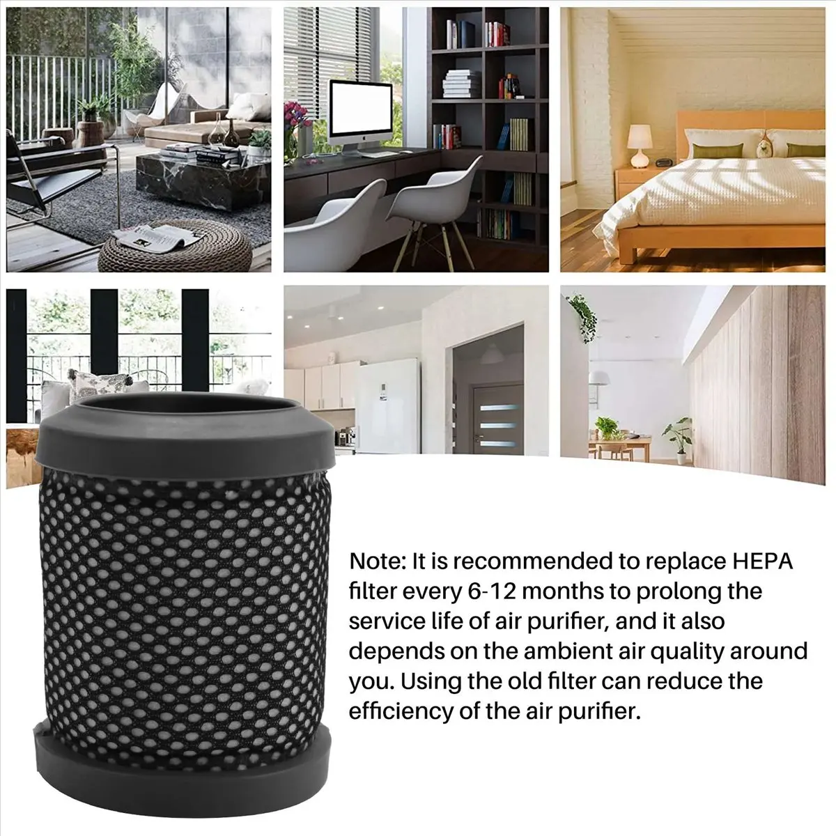 

YDSC Filter and Sponge for HOOVER T116 Vacuum Cleaner Exhaust Filter Post Motor H-Free 100Series Filter Dust to Reduce Dust 2