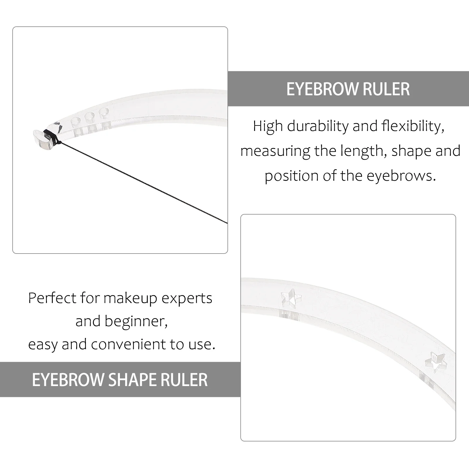 

1 комплект, линейка для бровей, носа, бриджа, инструмент для позиционирования лица, гибкий измерительный симетрический инструмент для формирования бровей, вспомогательный микроблейдинг