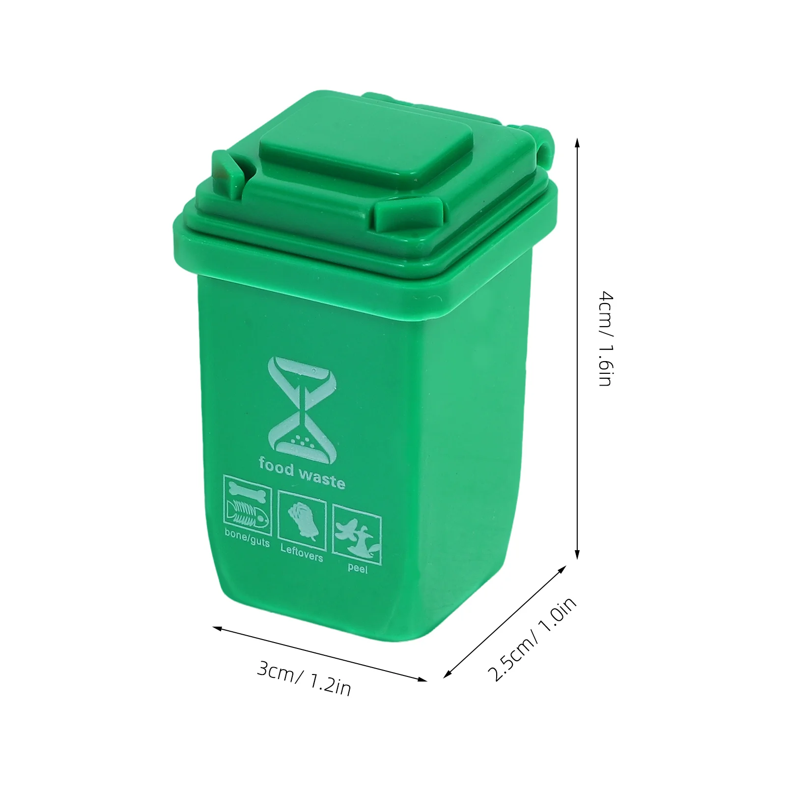 5 Pcs Furniture Mini Trash Can Toddler Drones for Kids Toy Tiny Plastic House Sorting Garbage Bin