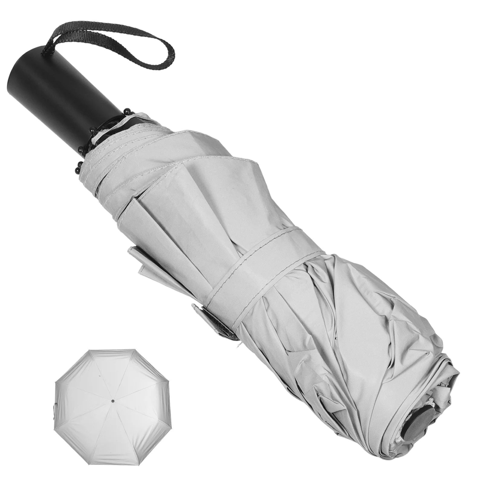 Uv Umbrella Water-Activated Color Changing Reflective Design Night Safety Travel Compact Foldable Umbrella Lightweight Portable