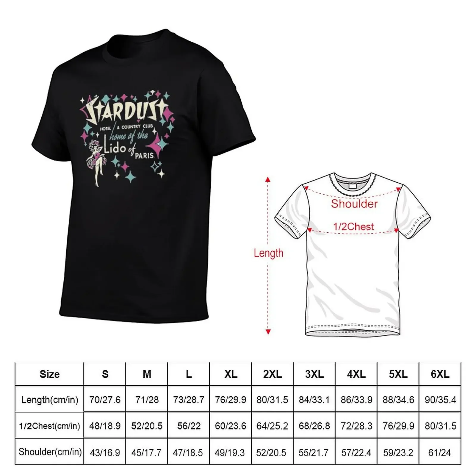 Stardust Fitted V-Neck T-Shirt vintage clothes anime t shirts plus sizes funny t shirts men