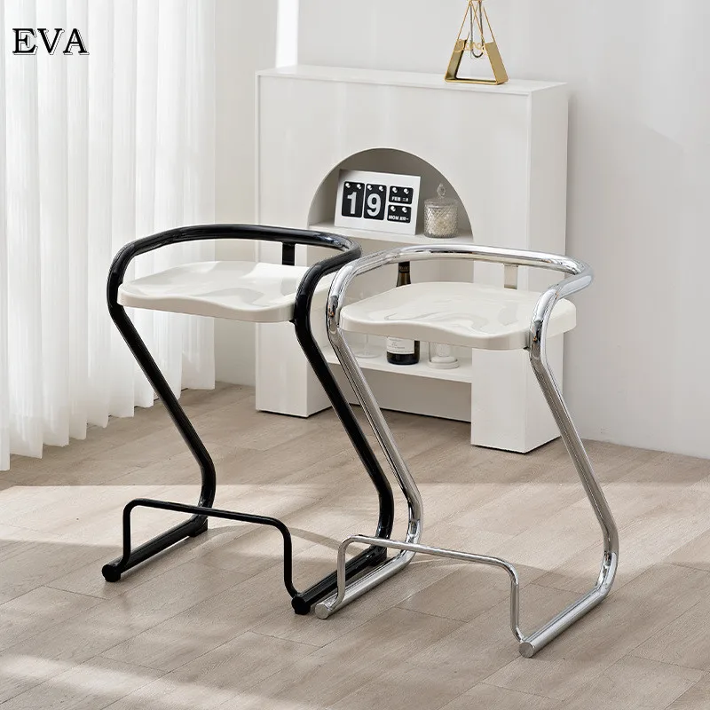 

Bar Stools Counter Bar Chair Modern Stainess Steel Kitchen Counter Stools Dining Chairs Set Home Furniture Minimalist High Chair