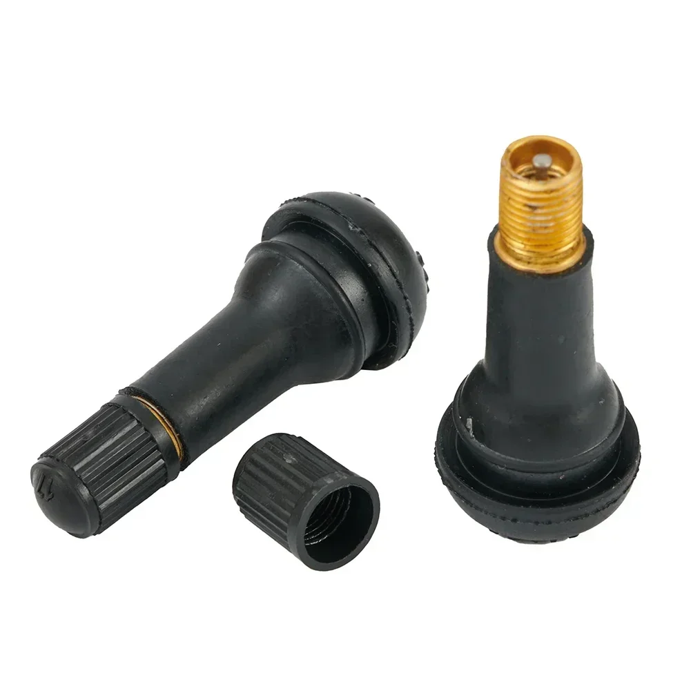 10pcs Car Tyre Valves Stems TR413 Cap Snap In Type Rubber Tool Tubeless Vacuum Wheels Set Replacement Parts Supplies