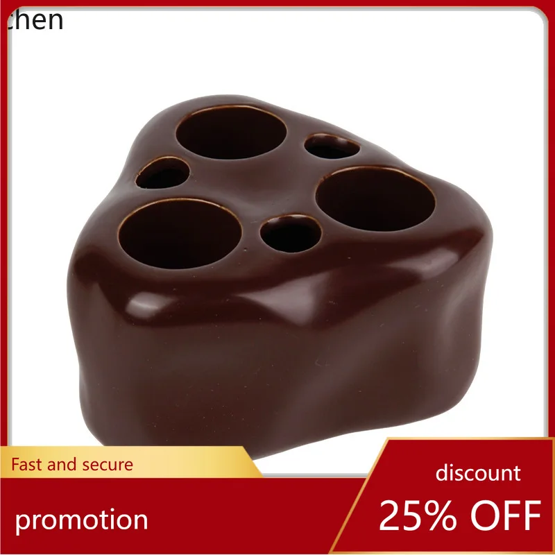 

Zml ceramic toothpaste storage base bathroom sink organizer cute toothbrush holder