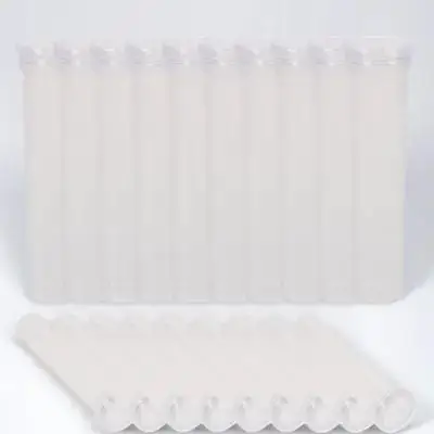 

100pcs Fresh Flowers Water Storage Tubes Premium Plastic Flower Nutrition Transport Container Transparent Durable Hard Shell