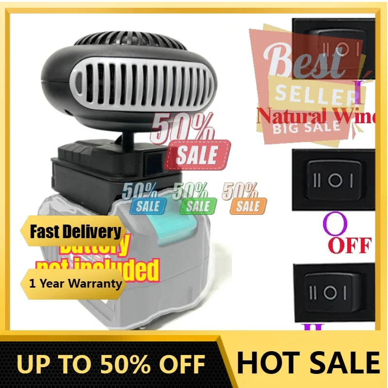 

【Fast Delivery】Power Tool Parts Lithium Electric Power Warm Air Blower Fan Heater Hot&Cold Wind Dual Mode For Makita Li-ion Batt