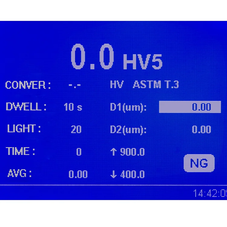 Tester di durezza Vickers con display digitale NG-HVD Sistema di durometro automatico Vickers
