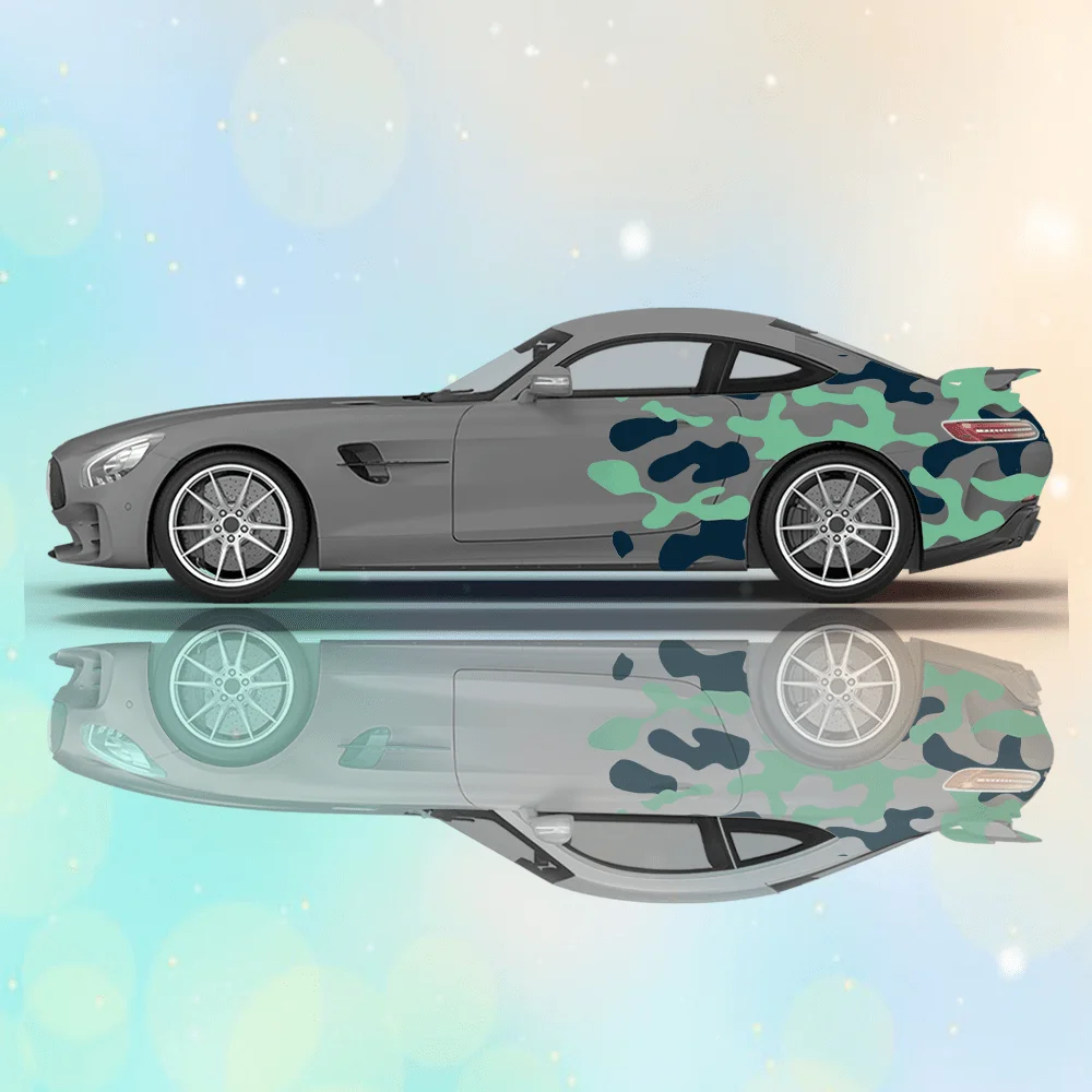 2PCS Multi-color camouflage decal car sticker full body decal decoration covering scratches protect car sticker waterproof car v